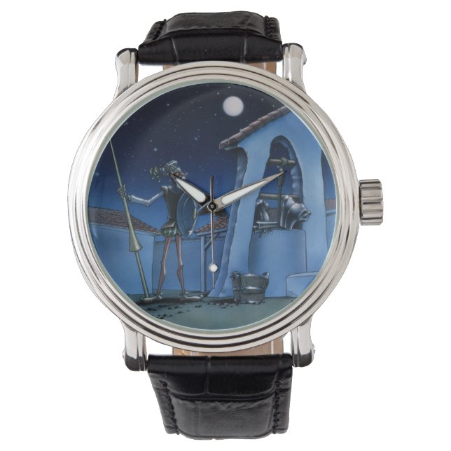 Relógio De Pulso Hora certa? Nenhum sonho impossível por @QUIXOTEdo (Frente)