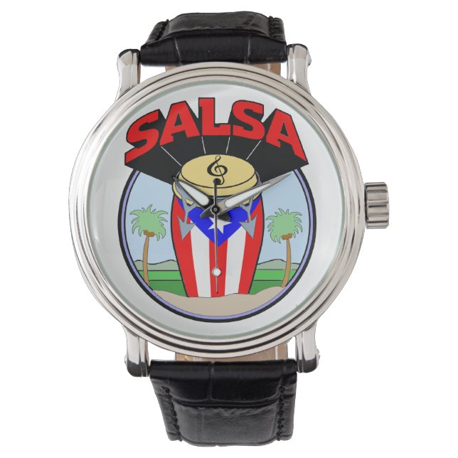 Relógio De Pulso Hora de Salsa! (Frente)