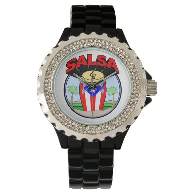 Relógio De Pulso Hora de Salsa! (Frente)