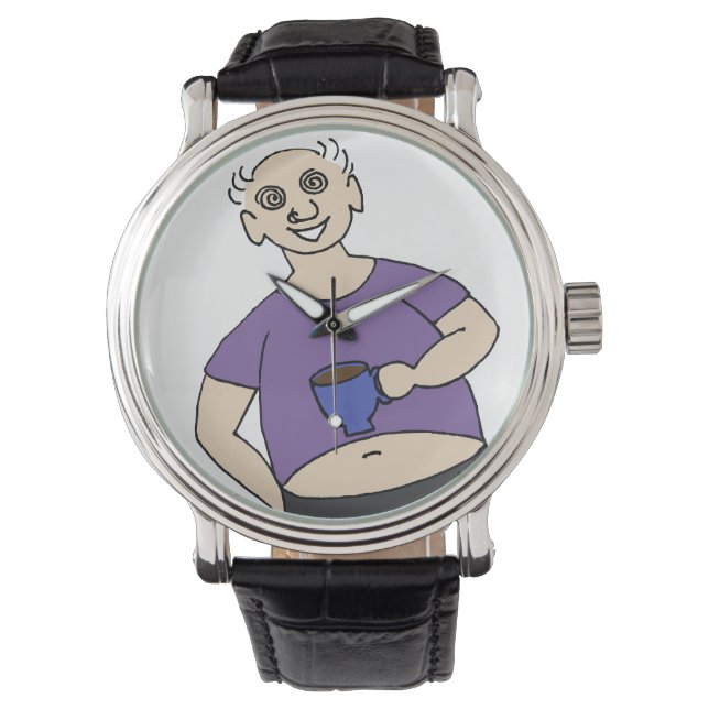 Relógio De Pulso Hora do café! (Frente)