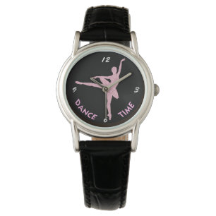 Relógio De Pulso Horário de dança Rosa Ballerina