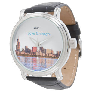 Relógio De Pulso Imagem dos EUA para Black-Vintage-Leather Watch