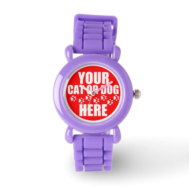 Relógio De Pulso Imagem Pet Personalizada (Frente)