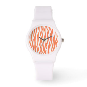 Relógio De Pulso Impressão de Coral Zebra