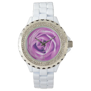 Relógio De Pulso impressão rosa lavanda