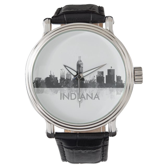 Relógio De Pulso INDIANA, INDIANAPOLIS SKYLINE - Observar (Frente)