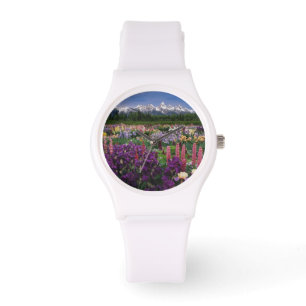 Relógio De Pulso Iris, Jardim Lupine e Faixa de Teton,
