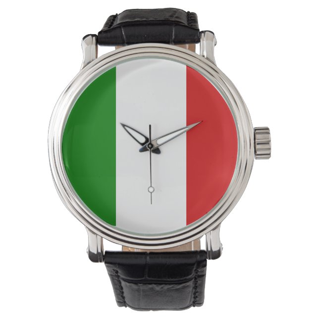 Relógio De Pulso Italy Watch - The Flag of Italy (Frente)