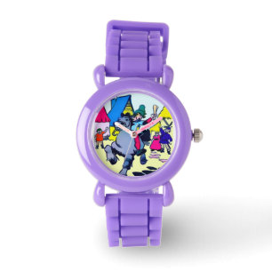 Relógio De Pulso Jack Kids Ajustável Bezel Stainless Steel Watch