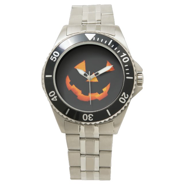 Relógio De Pulso Jack-o-Lanterna (Frente)