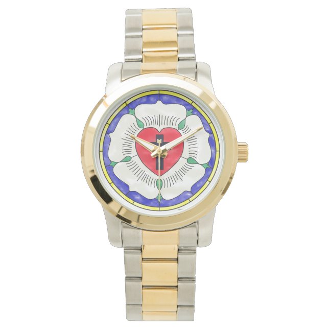 Relógio De Pulso Janela de vidro do Rosa Luther (Frente)