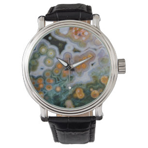 Relógio De Pulso Jasper Oceano Manchado