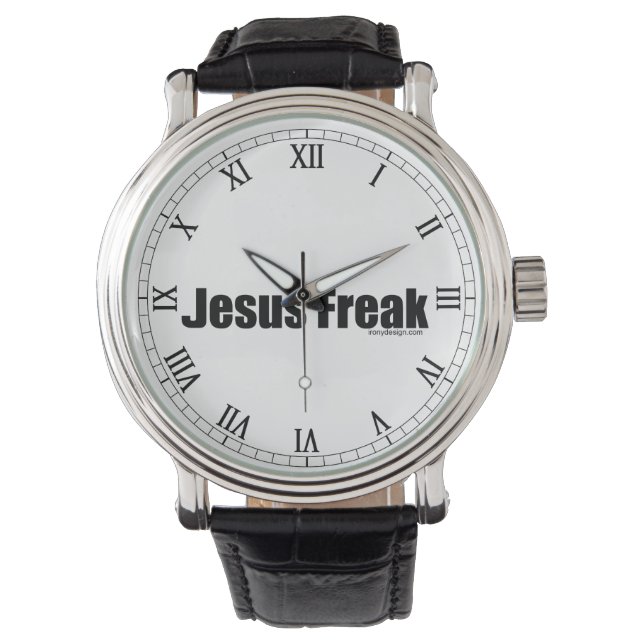 Relógio De Pulso Jesus Freak (Frente)