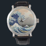 Relógio De Pulso KATSUSHIKA HOKUSAI - A grande onda de Kanagawa<br><div class="desc">KATSUSHIKA HOKUSAI - A grande onda de Kanagawa 1829.
Xilogravura colorida; reprodução</div>
