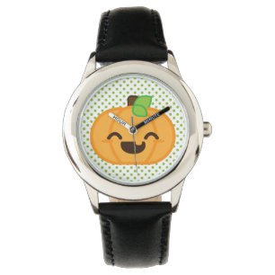 Relógio De Pulso Kawaii Jack O Lanterna Pumpkin Watch