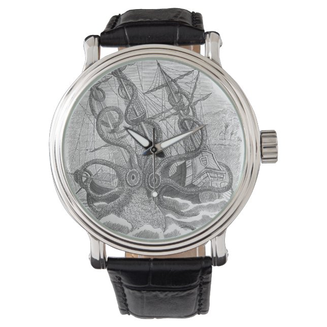 Relógio De Pulso Kraken Watch - Super Tamanho Sushi! (Frente)