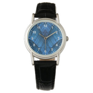 Relógio De Pulso Labradorita Gems Blue Elegante