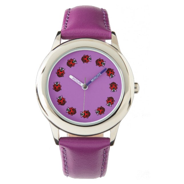 Relógio De Pulso Ladybug Watch Kid's Ladybug Wrist Watch Insetos (Frente)
