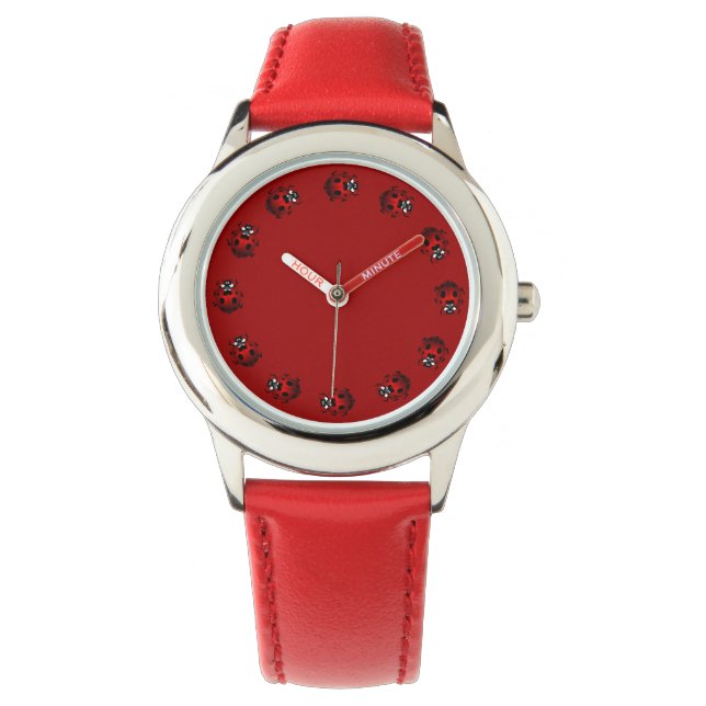 Relógio de pulso Ladybug Watch Presentes de inseto (Frente)