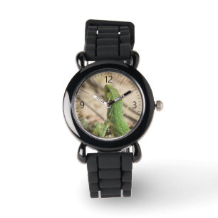 Relógio De Pulso Lagarto verde