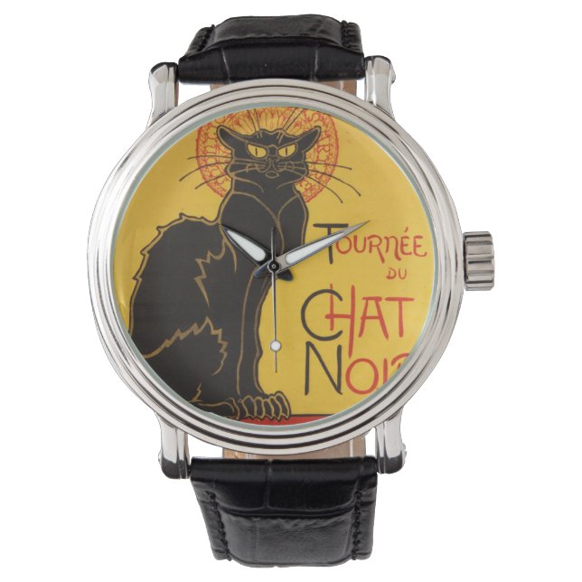 Relógio De Pulso Le Chat Noir Art Nouveau Wrist Watch (Frente)