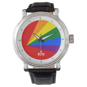 Relógio De Pulso LGBT Colorido Rainbow Orgulho gay Wristwatch
