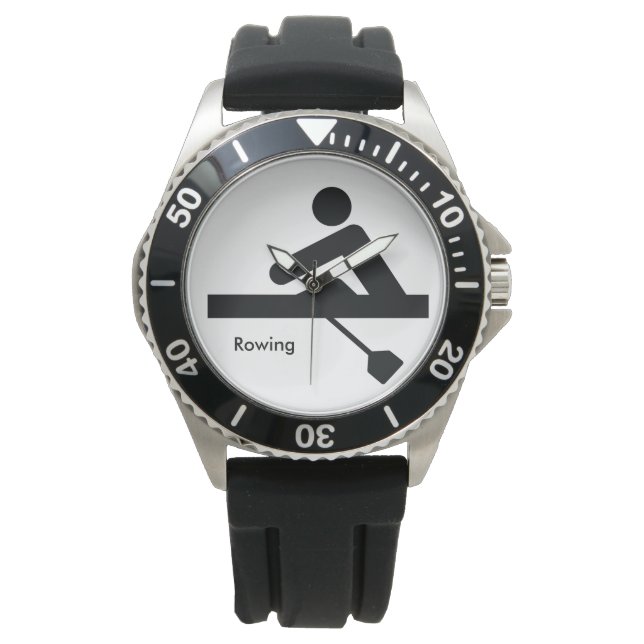 Relógio De Pulso LINHA | símbolo rower black (Frente)
