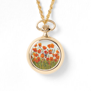 Relógio De Pulso Linhas de Poppies I