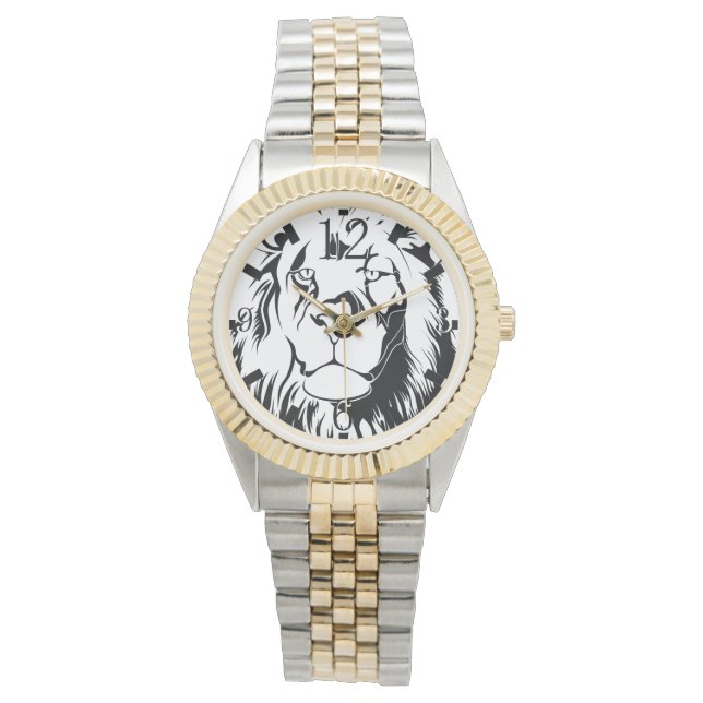Relógio De Pulso Lion Tribal 002 (Frente)