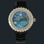 Relógio De Pulso Lírios de Água Azul, pintura de Claude Monet<br><div class="desc">Água Lírios Azul,  pintura de Claude Monet,  relógio de pulso.</div>