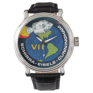 Relógio De Pulso Logotipo do Símbolo da Missão da NASA Apollo 7