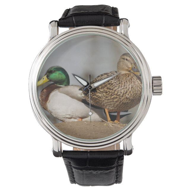Relógio De Pulso Mallard Ducks Watch (Frente)