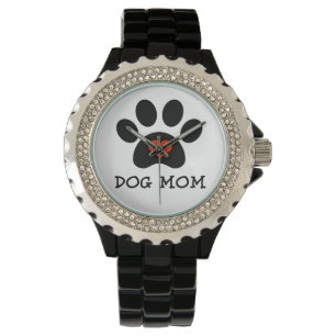 Relógio De Pulso Mamã do cão de Pawprint