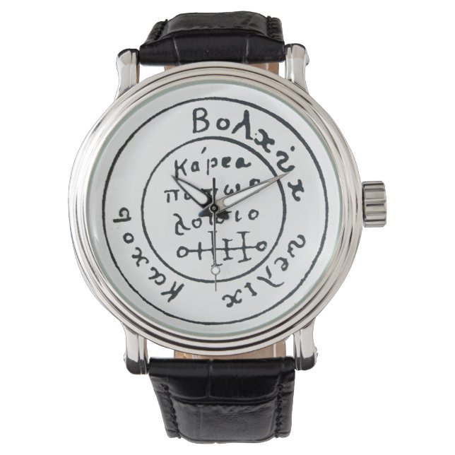 RELÓGIO DE PULSO MAPA DE TRATAMENTO ANTICO TALISMAN/PIRATAS (Frente)