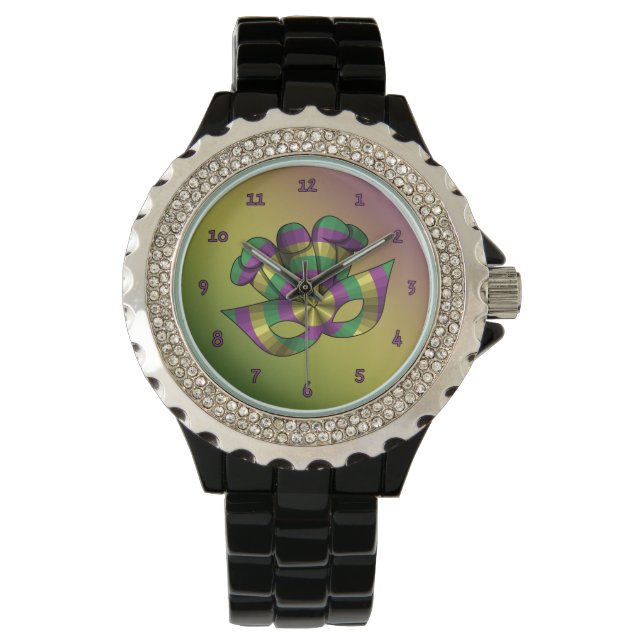 Relógio De Pulso Mardi Gras Mask Watch (Frente)