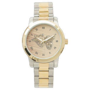 Relógio De Pulso Máscaras rústicas do teatro da comédia e da