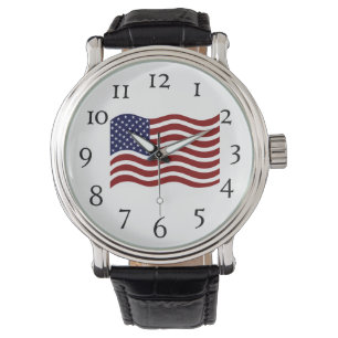 Relógio de pulso masculino - Bandeira Americana