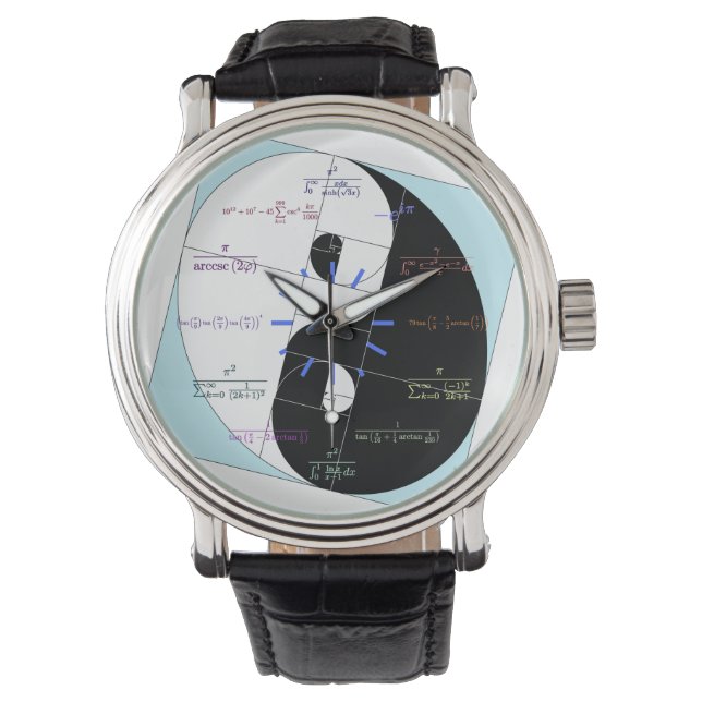 Relógio De Pulso Math Watch (Ouro Ratio Yin e Yang) (Frente)
