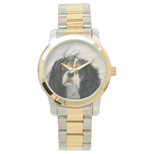 Relógio De Pulso Mattie o Spaniel de rei Charles descuidado