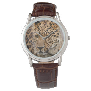 Relógio De Pulso Mens Classic Watch/Wildlife Leopard
