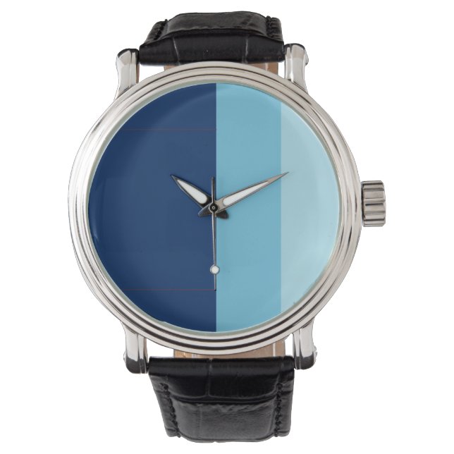 Relógio De Pulso Mens Watts - Sombras de Azul (Frente)