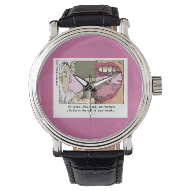 Relógio De Pulso Meu Dentista Judeu Engraçado, Unisex Watch (Frente)