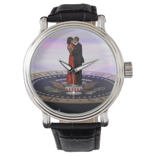 Relógio De Pulso Michelle e Barack Obama