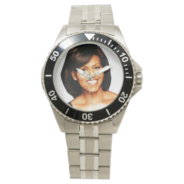 Relógio De Pulso MICHELLE OBAMA SMILILILING watch (Frente)