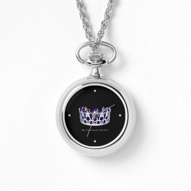Relógio De Pulso Mola personalizada estilo Miss EUA (Frente)