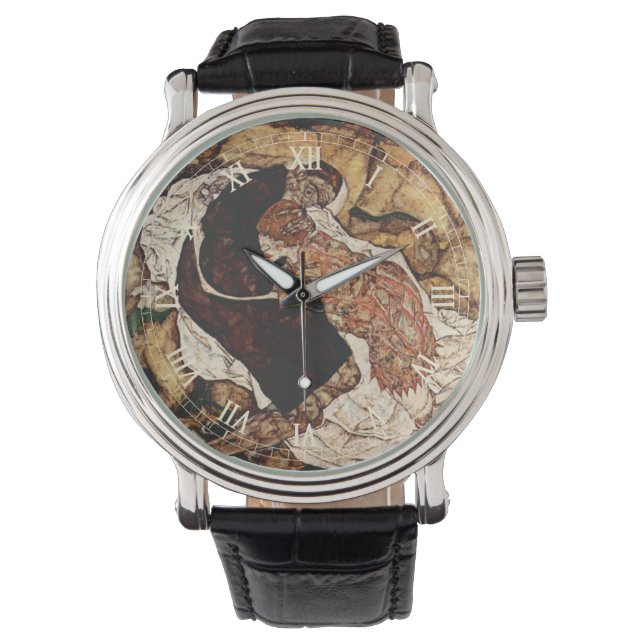 Relógio De Pulso Morte e donzela por Egon Schiele (Frente)