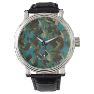 Relógio De Pulso Mosaico Blue Watch