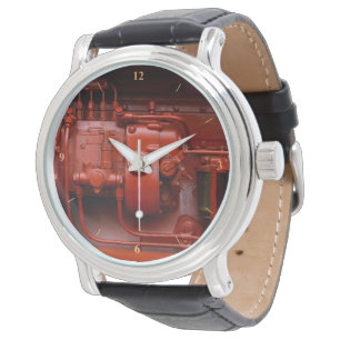 Relógio De Pulso Motor de trator vermelho