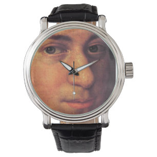 Relógio De Pulso Mozart Face Leather Watch