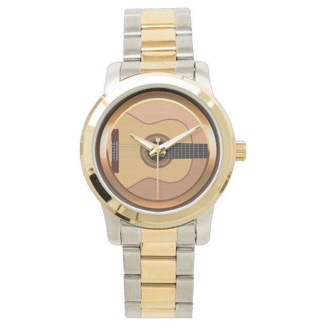 Relógio De Pulso Music Acoustic Guitar Watch (Frente)